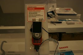 三洋在2004年中國(guó)國(guó)際通信設(shè)備技術(shù)展上展示多款3G手機(jī)